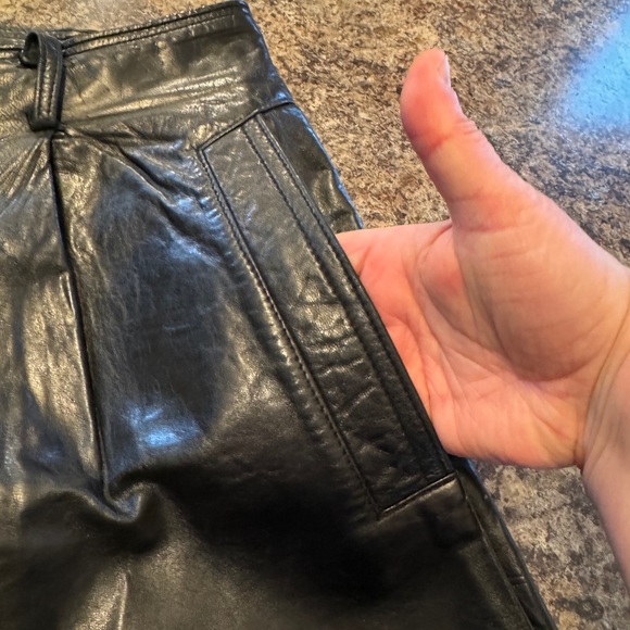 DI CAPRA Vintage guenuine leather pants size 9 - Picture 7 of 12